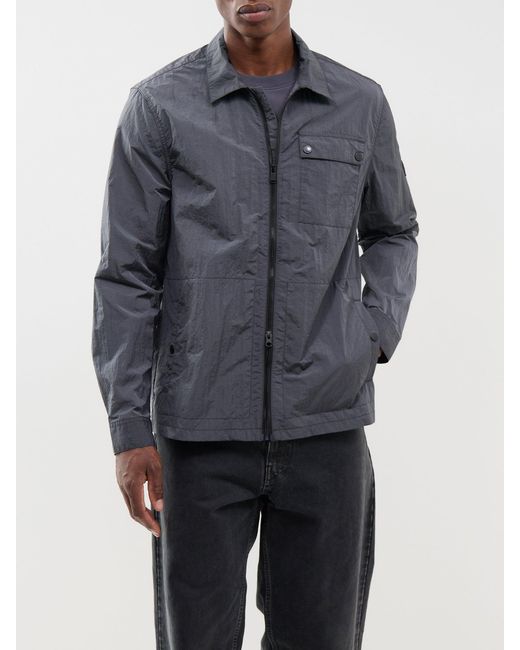 Barbour Gray Inline Overshirt for men