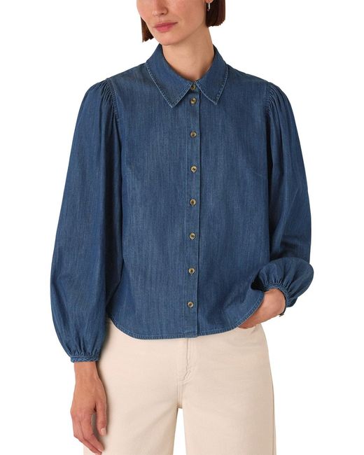 Whistles Blue Chambray Shirt
