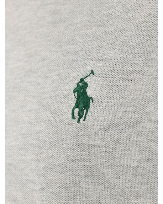 Polo Ralph Lauren Gray Ringer Piqué Logo T-Shirt for men