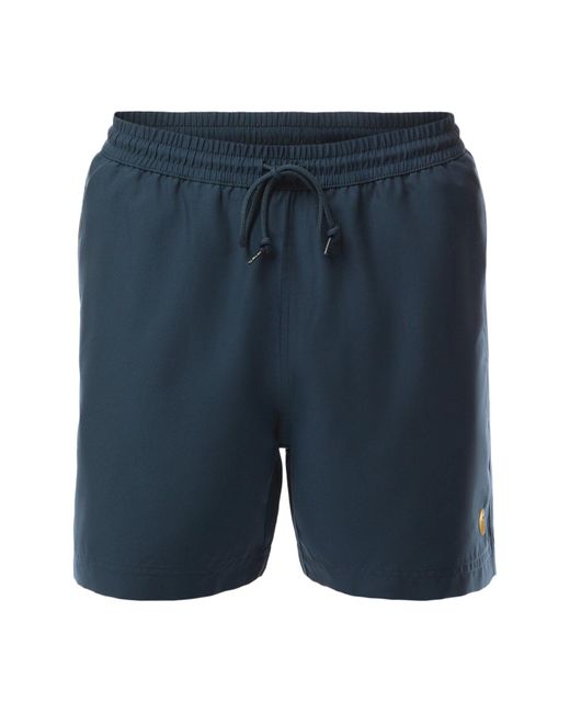 Carhartt Blue Chase Swim Trunks for men