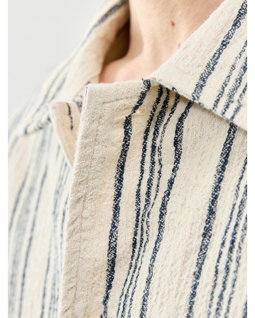Farah White Striped T-Shirt Cream for men