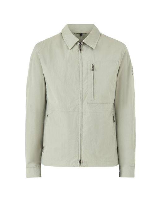 Belstaff Green Grid Overshirt for men