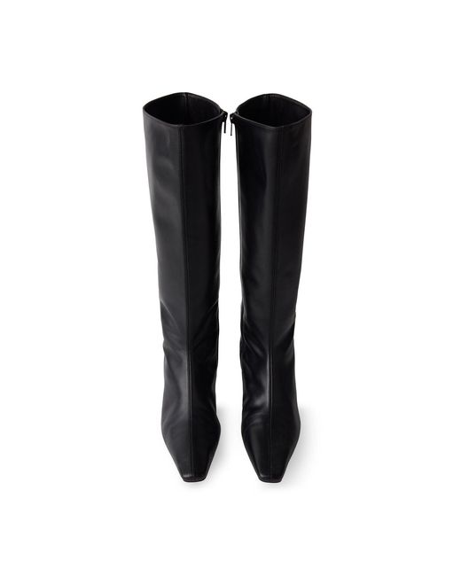Whistles Black Heeled Knee High Boot