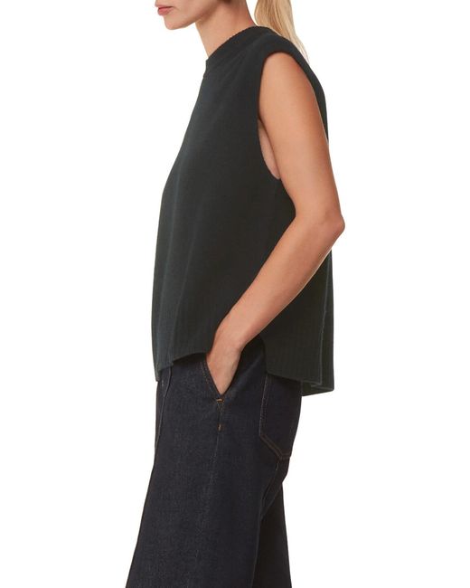 Whistles Black Women's Wool Sleeveless Tank