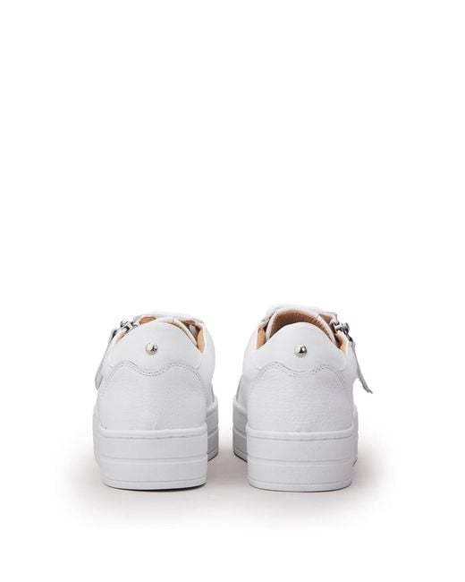 Moda In Pelle White Abbiy Leather
