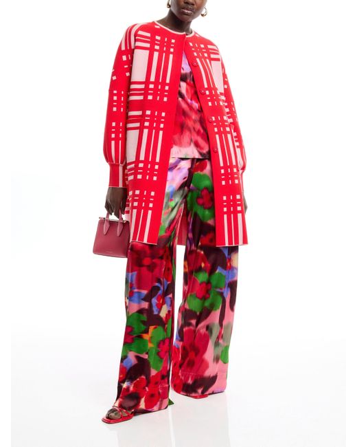 Essentiel Antwerp Red Women's Flow Long Knitted Coat