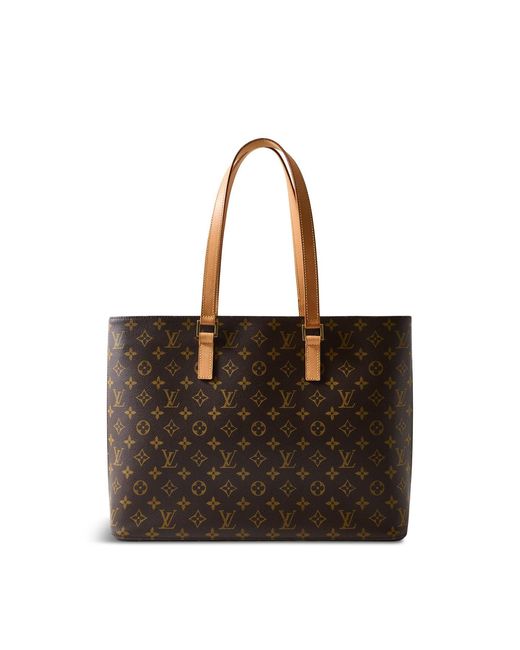 Le Prix Black Vintage Monogram Luco Tote Bag