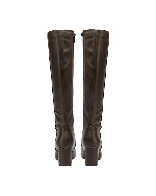 V.Gan Black Vegan Avocado Knee High Boots