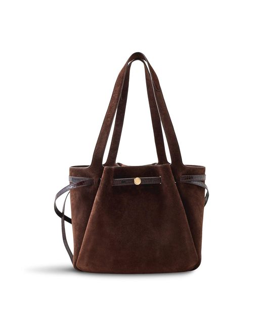 Tory Burch Brown Romy Suede Tote Bag