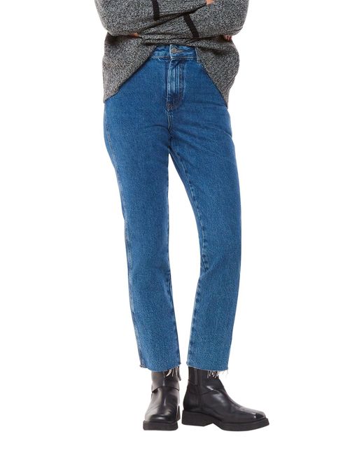 Whistles Blue Authentic Slim Frayed Jean