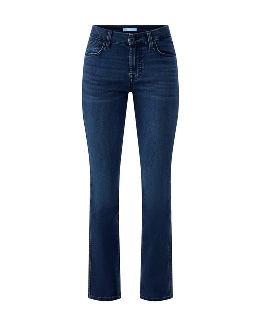 7 For All Mankind Blue Kimmie Straight Jeans