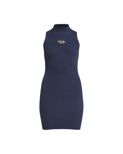 DIESEL Blue Women's Short Navy M-onervax Dress With Cut-out