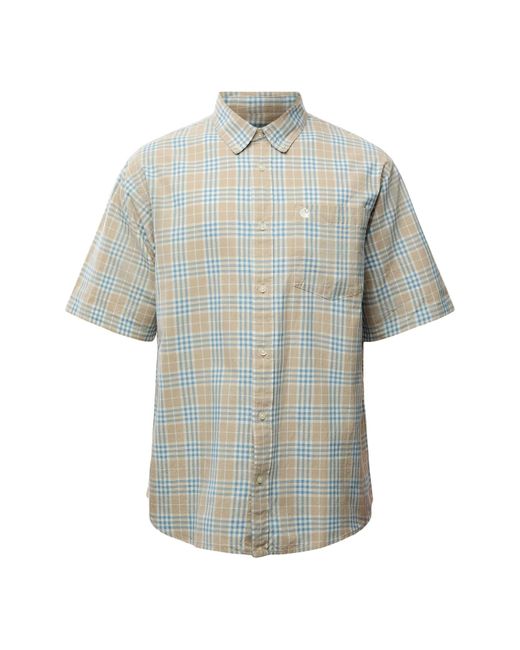 Carhartt Blue Niven Short Sleeve Shirt for men