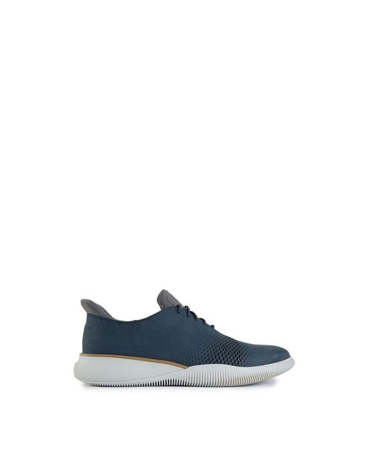 Cole Haan Blue 6 Zerøgrand Laser Quick-On Nubuck-Inspired Shoes for men