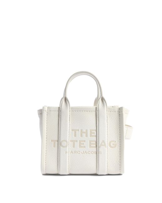 Marc Jacobs White Women's The Leather Crossbody Tote Bag
