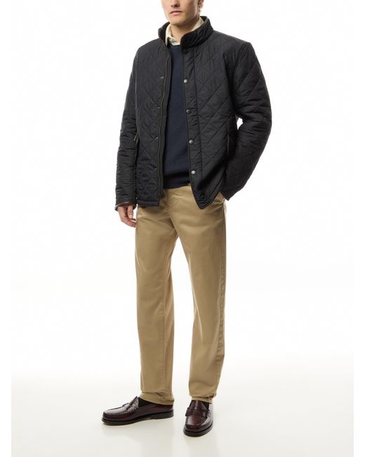 Barbour Black Powell Quilted Jacket for men