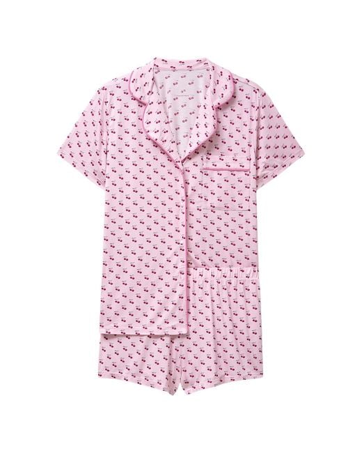 Stripe & Stare Pink Short Pyjama Set