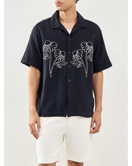 Only & Sons Blue Jackson Relaxed Short Sleeve Shirt for men