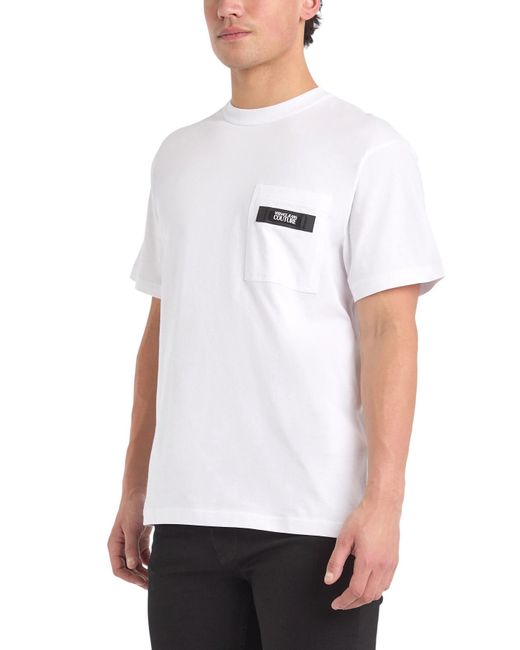 Versace White Men's Patch Pocket T-shirt for men