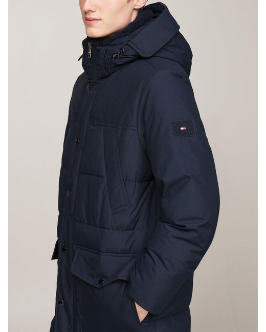 Tommy Hilfiger Blue Rockie Thermal Utility Puffer Parka for men