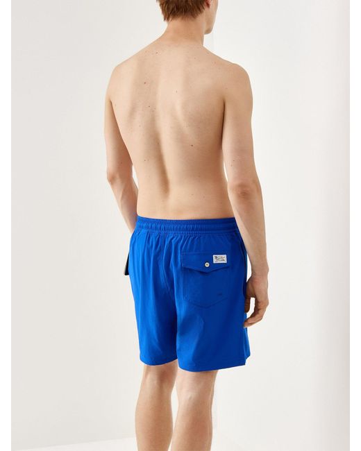Polo Ralph Lauren Blue 5.75-Inch Traveler Classic Swim Shorts for men