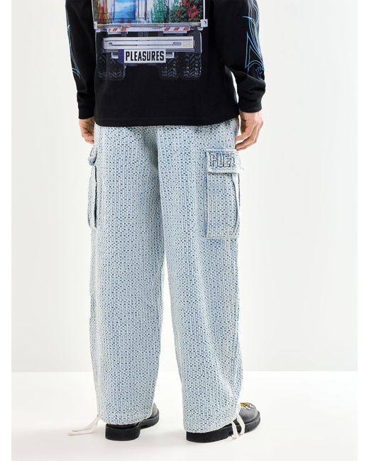 Pleasures Blue Knitted Cardo Pants for men