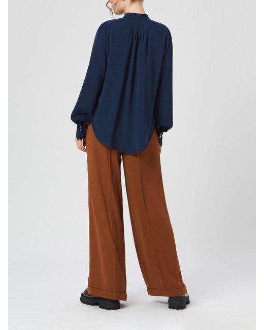 James Lakeland Blue Pin Tuck Shirt