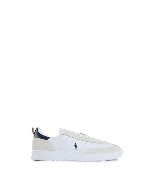 Polo Ralph Lauren White Bedford Trainers for men