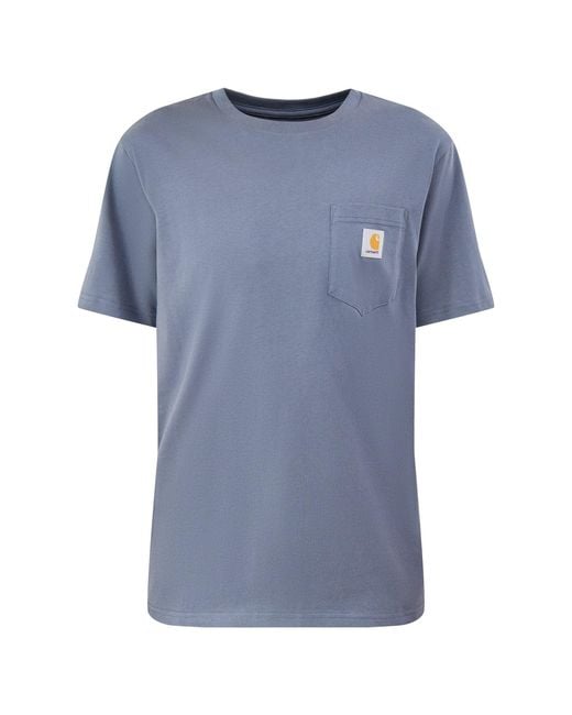Carhartt Blue Pocket T-Shirt for men