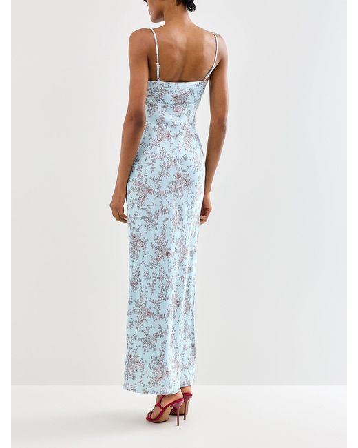 Pretty Lavish Blue Joely Printed Maxi Dress