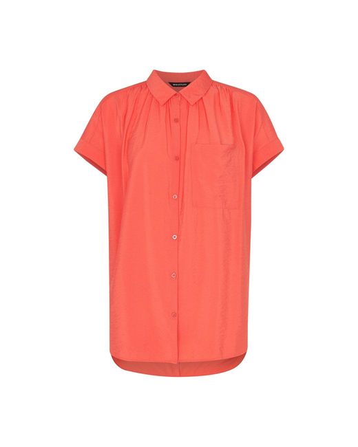 Whistles Red Women's Nicola Button Through Shirt