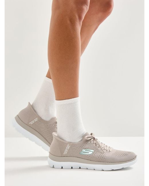 Skechers White Summits New Daily Trainers Taupe