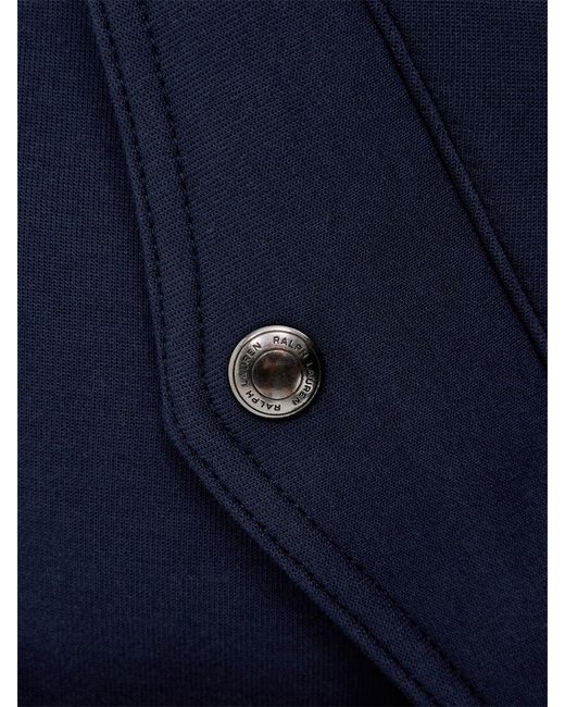 Polo Ralph Lauren Blue Double Knit Bomber Jacket for men
