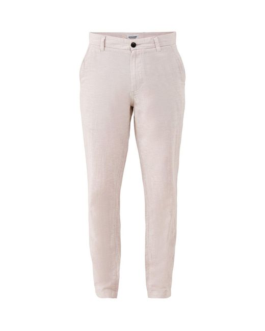 Jack & Jones Gray Summer Blend Chino Trousers for men