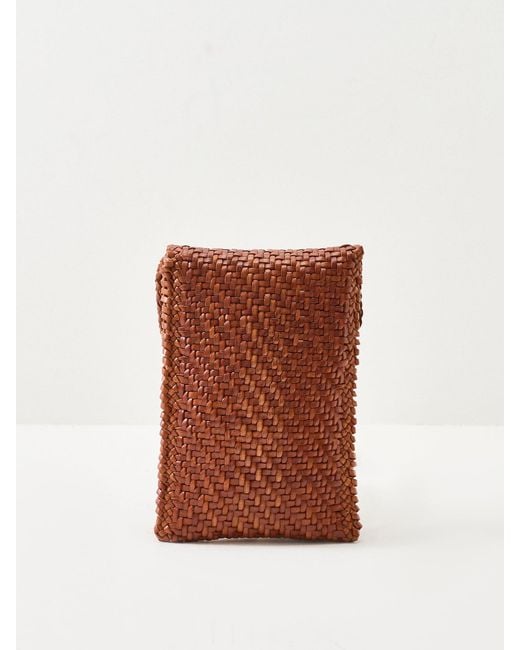 Dragon Diffusion Brown Phone Crossbody Bag