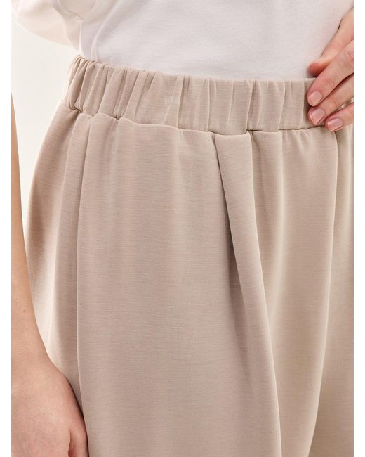 SELECTED White Tenny High-Waist Trousers Cream