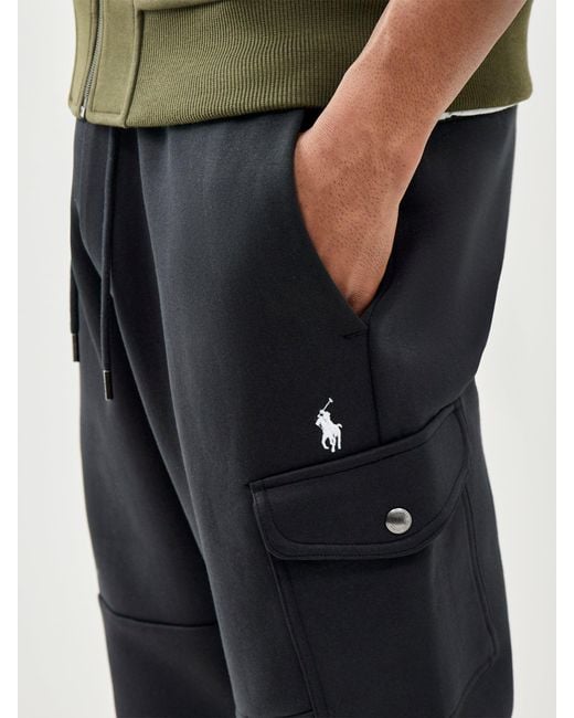 Polo Ralph Lauren Blue Double Knit Cargo Trousers for men