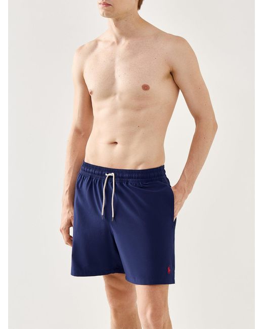 Polo Ralph Lauren Blue 5.75-Inch Traveler Classic Swim Shorts for men