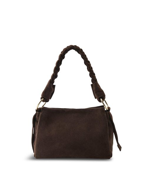 Marlon White Monnios Suede Bag