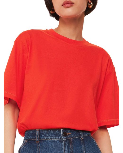 Whistles Red Women's Relaxed Tee
