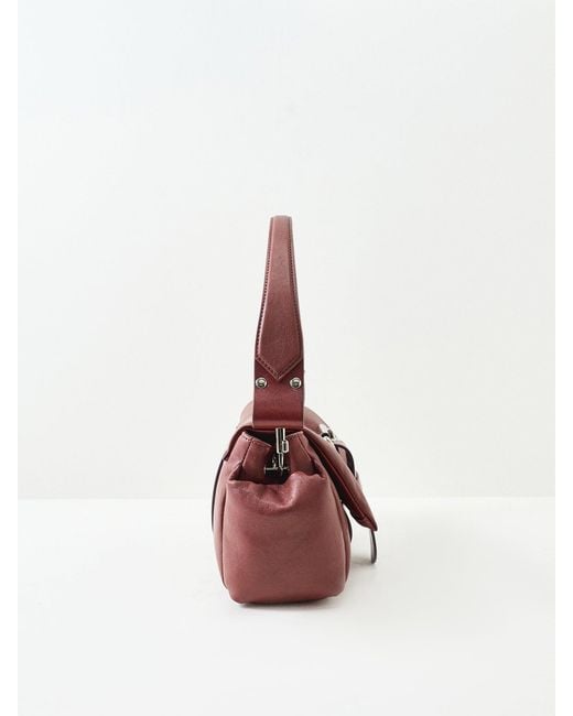 Vivienne Westwood Purple Hazel Treasure Shoulder Bag Burgundy