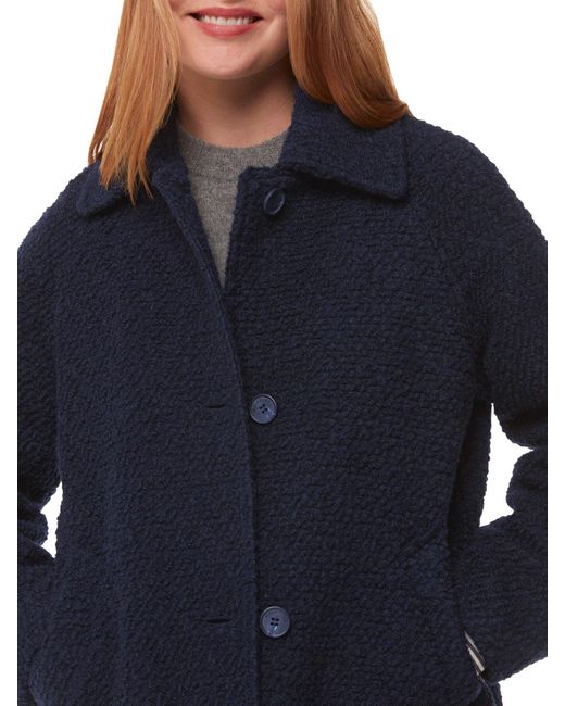 Whistles Blue Women's Romy Boucle Coat