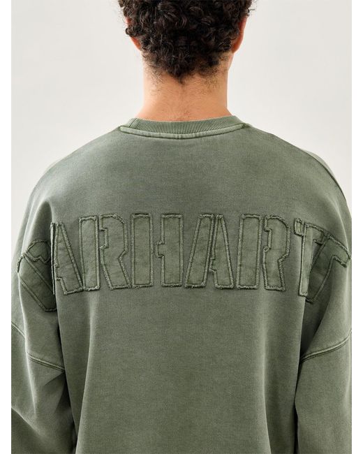 Carhartt Green Rggd Sweatshirt for men