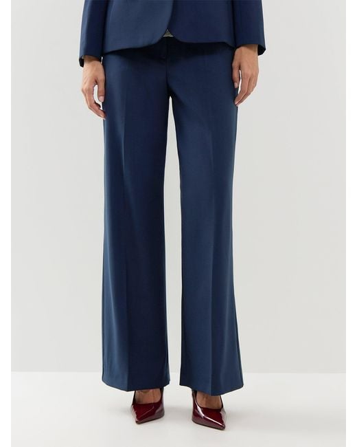 Weekend by Maxmara Blue Visivo Straight Leg Trousers
