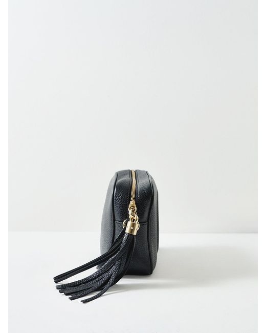 Le Prix Black Vintage Calfskin Soho Disco Crossbody Bag