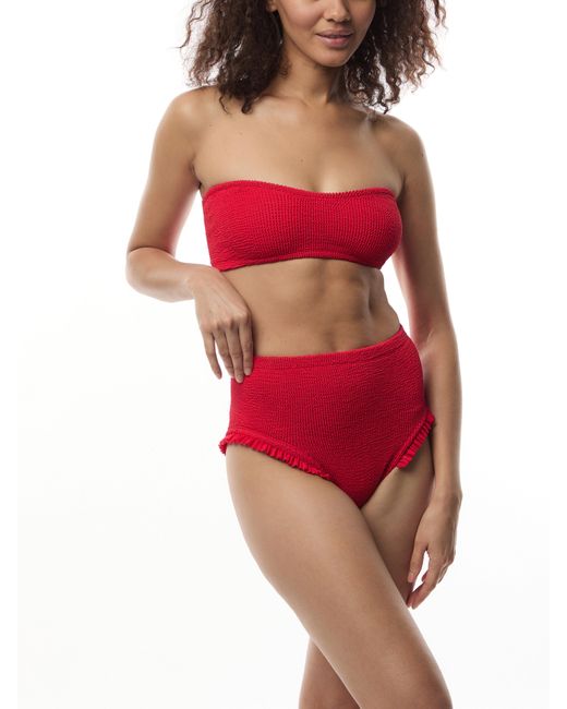 Hunza G Red Women's Osiris Frill Bikini Bikini Set