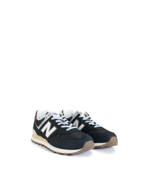 New Balance Blue 574 Suede Trainers for men