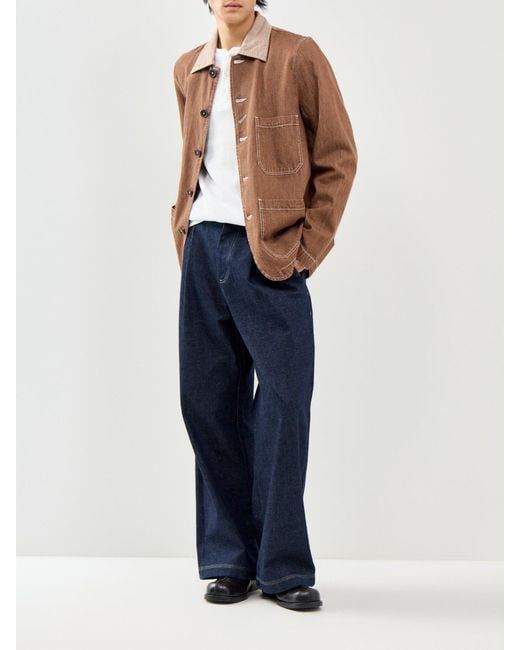 Universal Works Brown Og Bakers Jacket for men