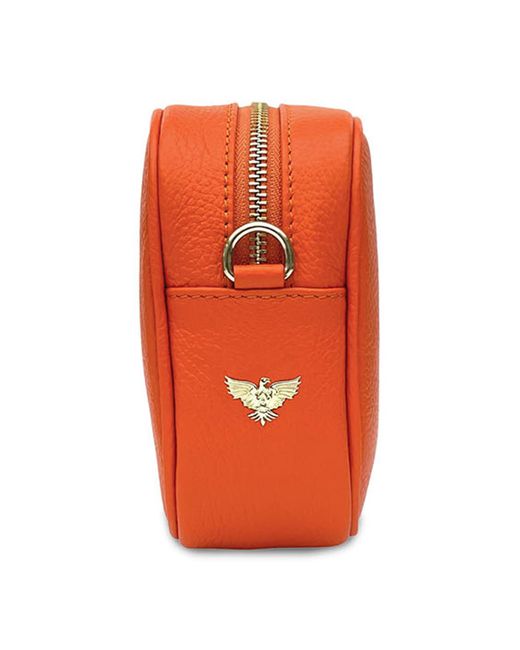 Apatchy London Orange Women's Leather Crossbody Bag