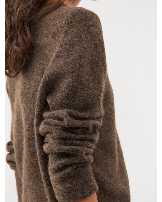 SELECTED Green Lulu Alpaca Blend Crew Neck Jumper